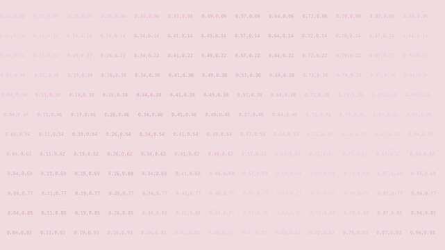 Soft sakura pink monospace coordinate field background with gentle seamless motion