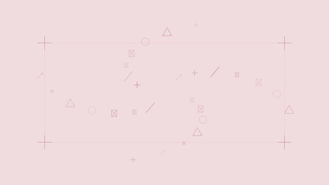 Soft sakura pink editorial proof mark layout background with gentle seamless motion
