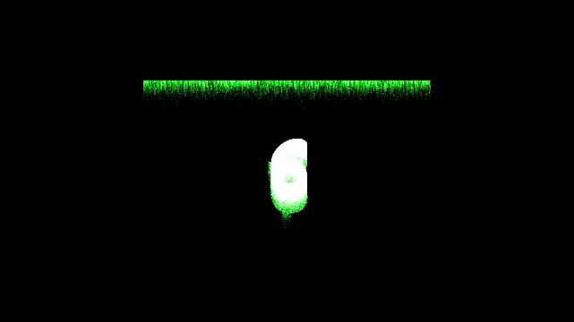 Pixel Matrix Digital Rain Countdown Typography Transition Seamless 10s