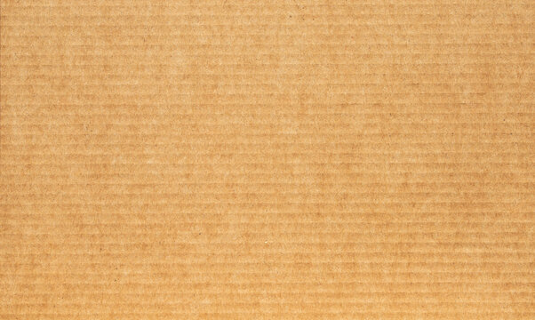 Clean brown corrugated cardboard box material texture background