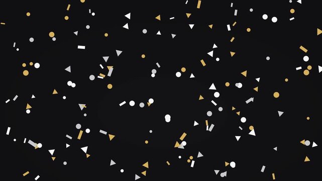 Warm scattered confetti texture loop with horizontal motion