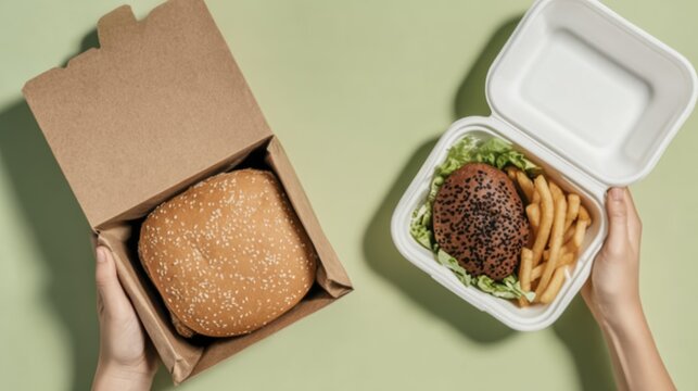 Sustainable fast food packaging: eco-friendly boxes for burgers and fries