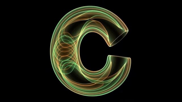 黒背景の中央で十二指腸のクリスタル輪郭と流体層が発光するCG動画背景