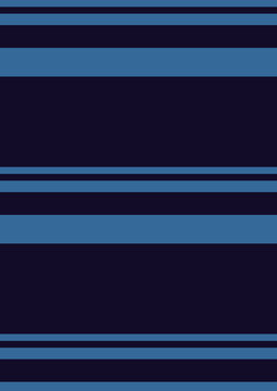 Classic navy and medium blue horizontal striped seamless pattern, minimalist geometric background design for textile, fabric, prints, and wallpaper.