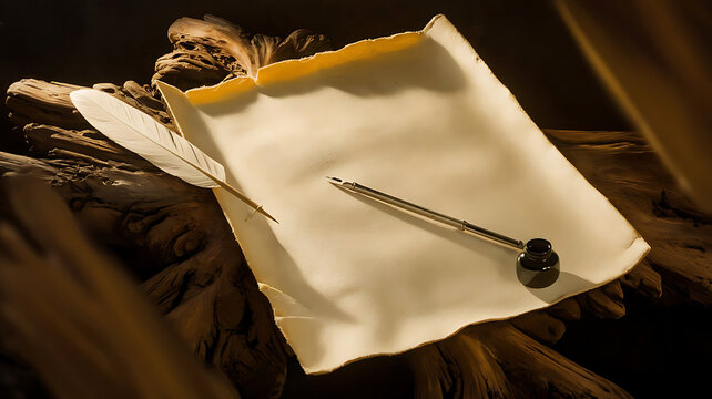 Ancient scribe at work a detailed depiction of historical writing practices