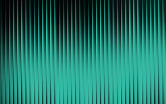 A minimalist abstract background featuring vertical stripes transitioning from deep black into a vibrant teal gradient