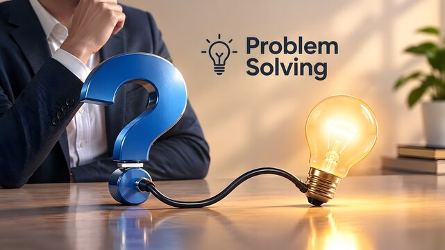 Navigating complex challenges a visual exploration of problem solving critical thinking and innovative solutions in modern professional environments