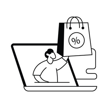 Video Shopping vector concept icon EPS File 