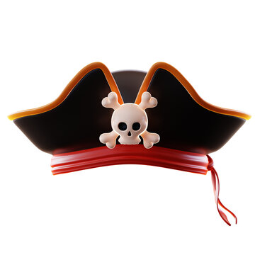 3D Illustration Pirates Hat