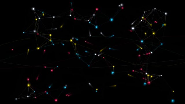 Abstract quantum neural flux network moving in a seamless digital loop
