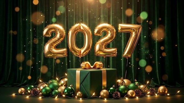Happy New Year Greeting Card 2027