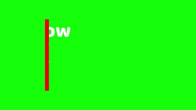 Follow for more updates, social media call to action animation isolated on green screen background. Animated Video 4K