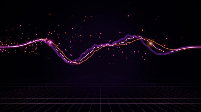 Abstract quantum resonance wave grid moving in a seamless dark loop