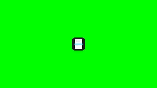 Animated Document Scanner Icon Background for Office and Productivity Software