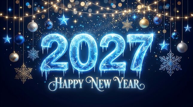 Happy New Year Greeting Card 2027