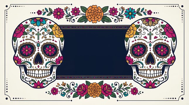 Skull and Crossbones Symbol Vector Illustration with Gothic Grunge Design, Halloween Horror Death Icon, Pirate Danger Sign and Dark Skeleton Tattoo Artwork