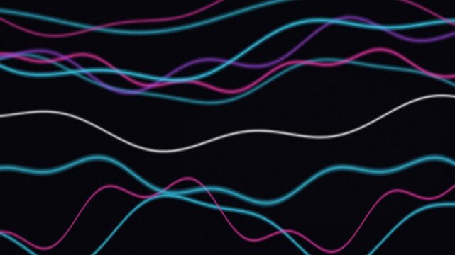Soft abstract flow line background loop with horizontal motion