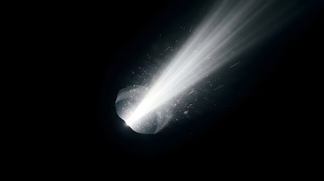 Abstract White Magic Light Glow and Vortex Energy Burst Effect