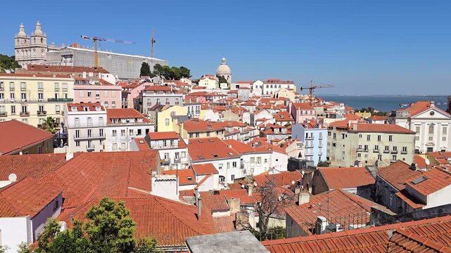 Aerial view of Lisbon, Portugal