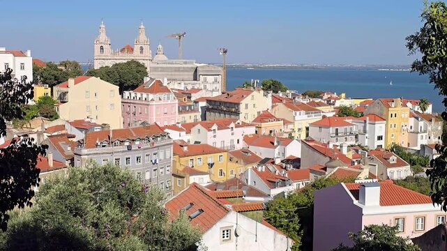 Aerial view of Lisbon, Portugal