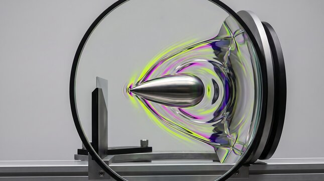 Electromagnetic Field Visualization Around a Metallic Object in Laboratory Apparatus