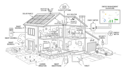 Obraz premium sketch of house