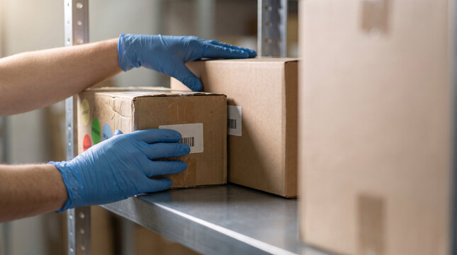 Warehouse Worker Rotating Inventory Using FIFO Method