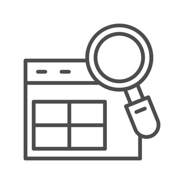 Categories outline icon, suitable for content organization, website navigation, blog management, information classification, and digital content management. Vector illustration