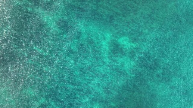 Philippines, Cristal water, Deep in the ocean. Aerial View. Video