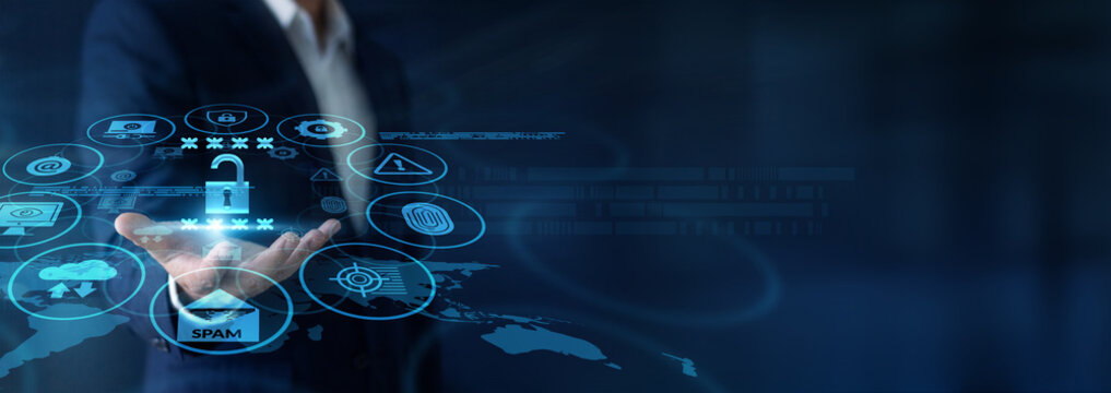 Cyber analyst constantly defending platforms, holding handheld monitors for Information Security within the Global network firewall. Blocking malware threats swiftly. Protecting privacy data.