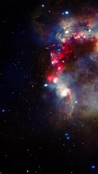 Colorful nebula Cloud in Deep Space