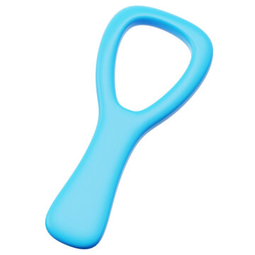 Tongue Cleaner Scraper Loop 3D Icon