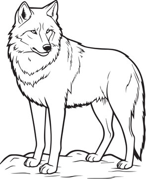 wolf vector illustration