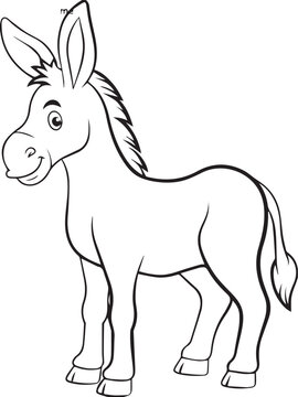 donkey vector illustration