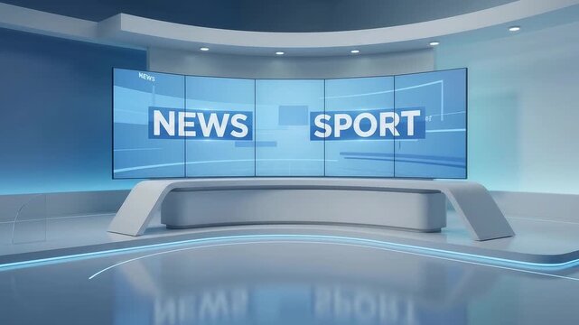 News Sport showing flowing motion on green screen