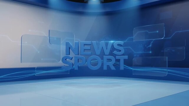 News with gentle movement, on green screen