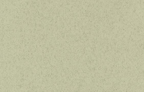 Olive paper with small tangled fibers and an evenly pressed grain, a decorative sheet texture for packaging artwork and paper wrap mockups with a visible network of dark inclusions
