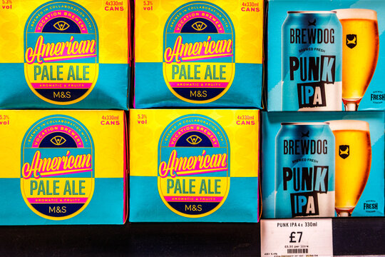 Craft Beer Multipacks of Marks And Spencer American Pale Ale And Brewdog Punk IPA With A UK Price Tag