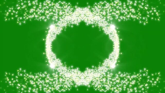 shimmering light path motion design on green screen.White glitter sparkles trail, glowing pixie dust burst,glitter stars line animation, magic glitter sparkle trail,4k animation