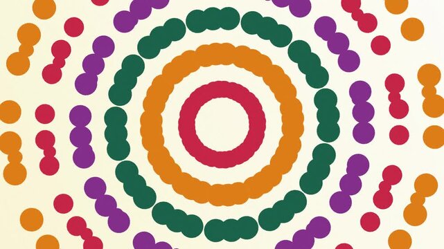 Soft festival rangoli pattern background seamless loop