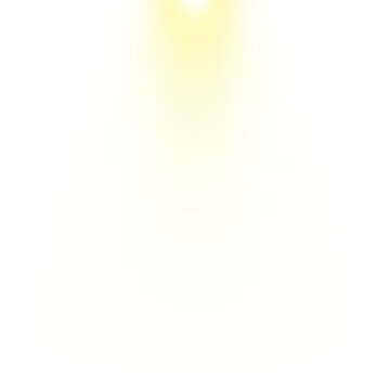 Yellow spotlight overlay effect with golden light ray