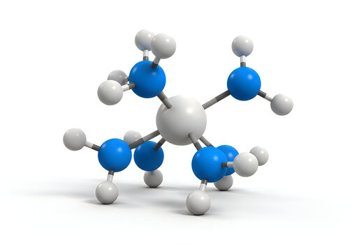 3d molecule model of phosphorus oxychloride