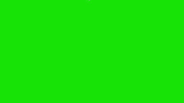 Anime electric storm explosion creates powerful glowing lightning arcs and thunder sparks, featuring white neon energy bursts, hand drawn comic effects, on green background 4K overlay