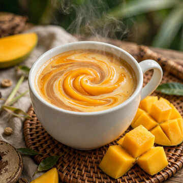 Vietnamese Buon Ma Thuot Arabica Mango Milk Coffee C&agrave; Ph&ecirc; Sữa Arabica Bu&ocirc;n Ma Thuột Vị Xo&agrave;i