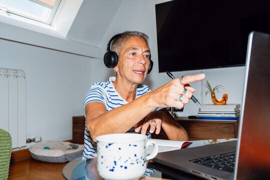 Online meeting from home