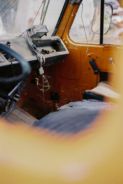 Old Vehicle Interior Detail