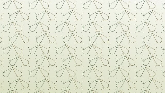 Seamless soft sage henna mehndi pattern background loop