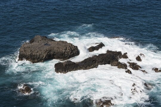 Rocks in the water, La Palma, Canary Islands, Spain