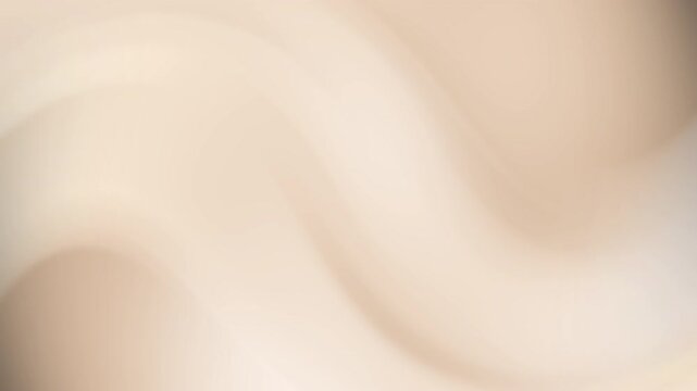 Smooth flowing beige liquid curves for gentle light textures in design projects, backgrounds, packaging, or artsy visuals needing soft motions.