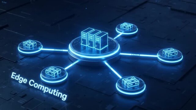 Edge Computing Server Network with Connected Nodes